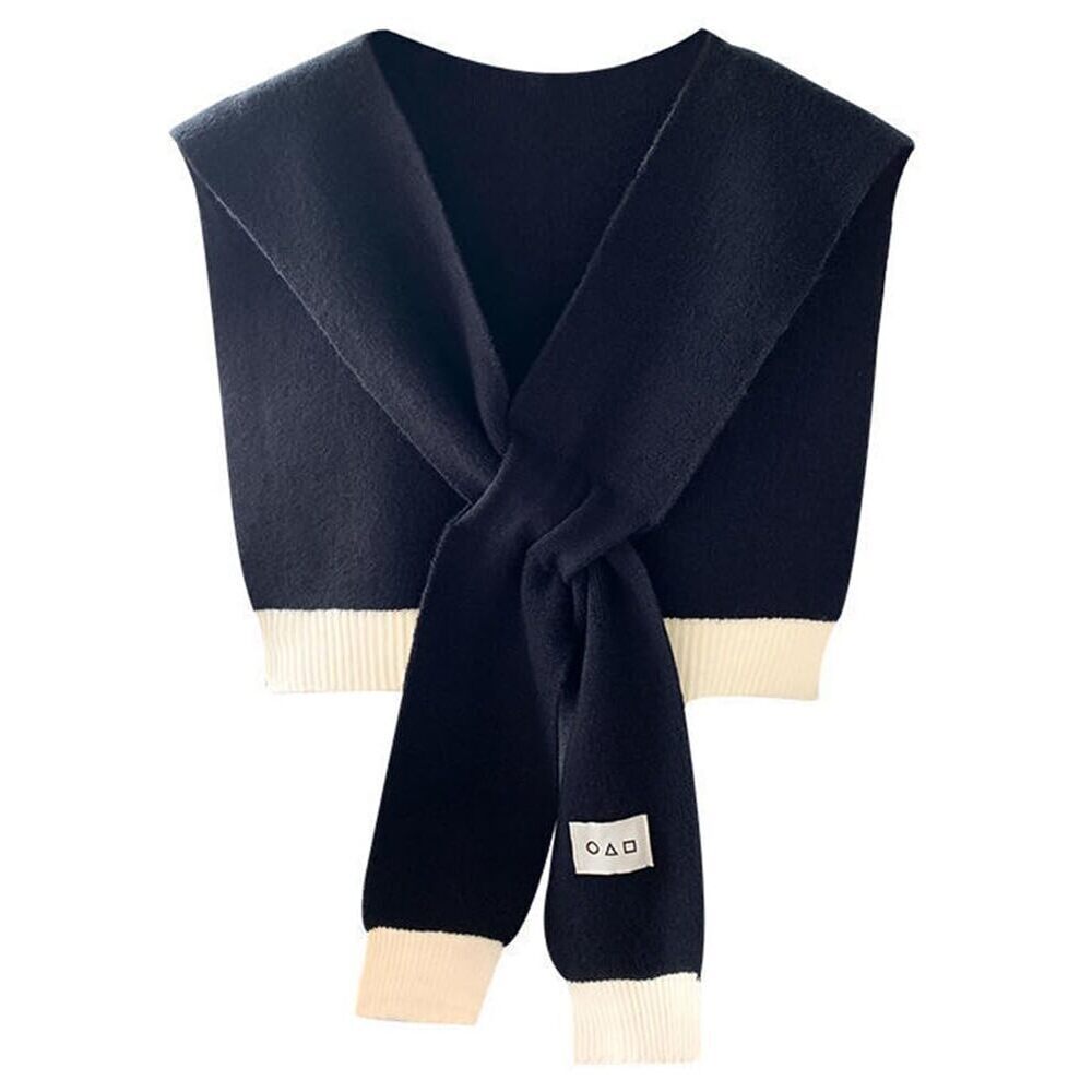 4897 Women Sweater Shawl Knitted Shawl Wraps Knotted Sweater Scarf Casual